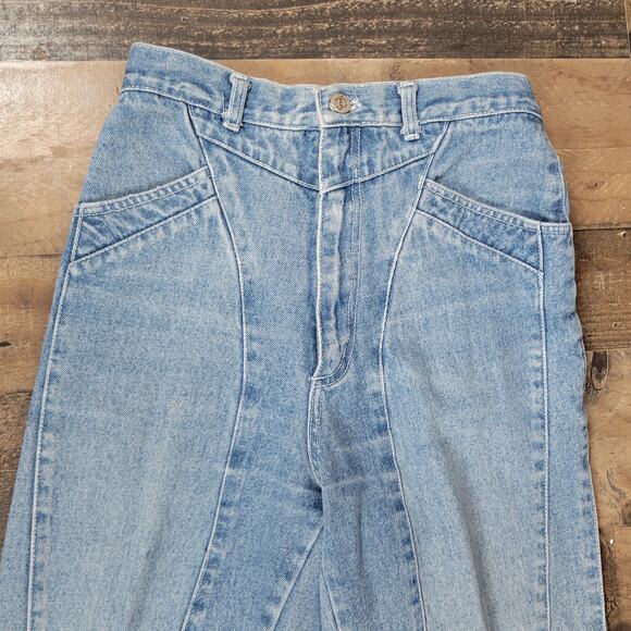 Vintage Punky Womens‎ Denim Blue 100% Cotton Jeans Retro Casual Minimalist - Picture 2 of 13